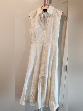 DonnaKaran Sleeveless White Dress Sz 2